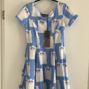 Nooworks Cha Cha Dress in Grumpy Cat (L) - NWT
